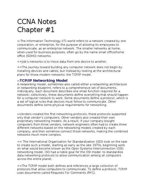 Free mcse notes.  This document contains a practice CCNA and MCSE - Download CCNA And M...