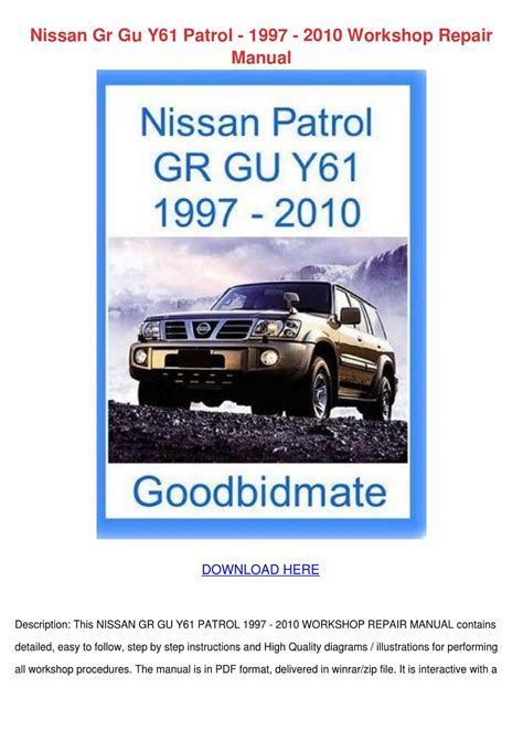 Free nissan patrol gu repair manual. - 77 ismeretlen dokumentum a régi nemzeti szinházból.