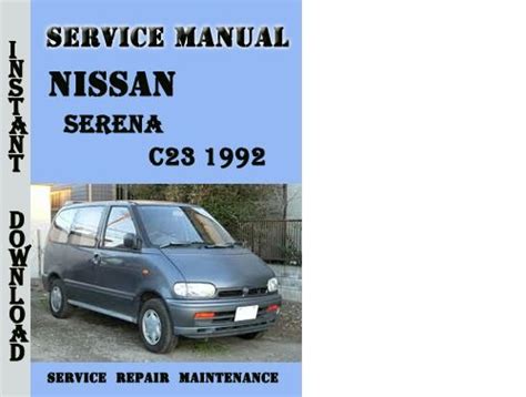 Free nissan serena c23 repair manual. - Free mitsubishi space star owners manual.