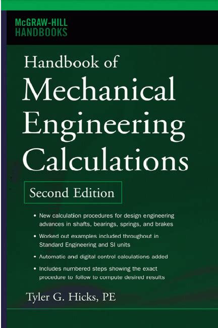 Free of handbook on mechanical engineering calculations by hicks. - Service handbuch für eine krone wp 2300.