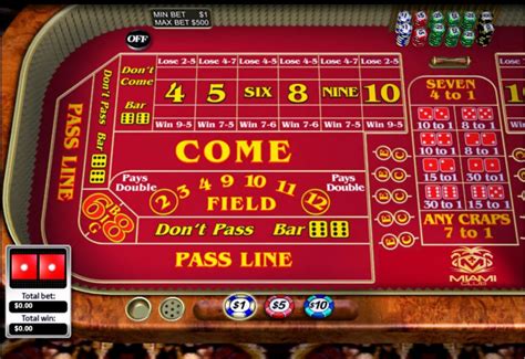 Most online casinos offer free craps games · Don't pass and don't come odds may be different than pass line and come · No hop or side bets at online casinos &.... 