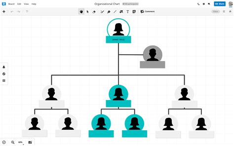 Free org chart builder. Org Chart Generator. Want to make an org chart? With Lucidchart, there's a minimal learning curve and no need to download anything. Our org chart software works online so you can easily share your finished chart. Make an Org Chart. 99% of the Fortune 500 trust Lucidchart to keep teams on the same page. 