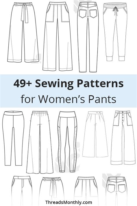 Free pants sewing patterns.  I&rsquo;ve pulled together useful information about each ...