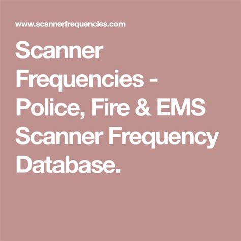 Free police and fire scanner frequencies - llx.oktopuscustoms.de