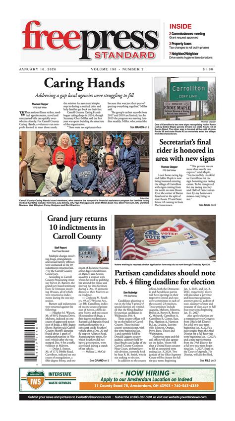Free press standard carrollton ohio.  Cf. .  Weekly Vol.  Gutgesell, S.  ...