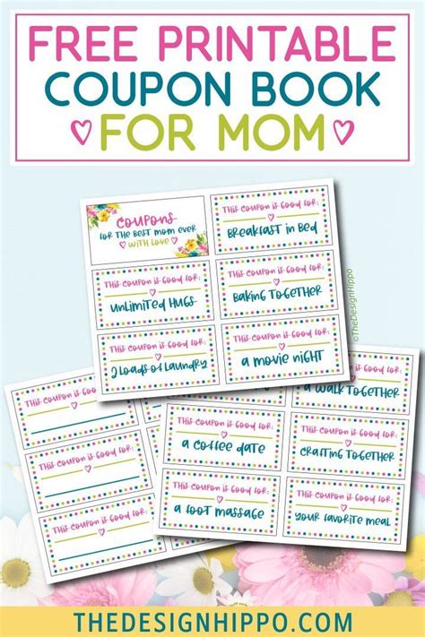 Free printable coupon book for mom Artofit