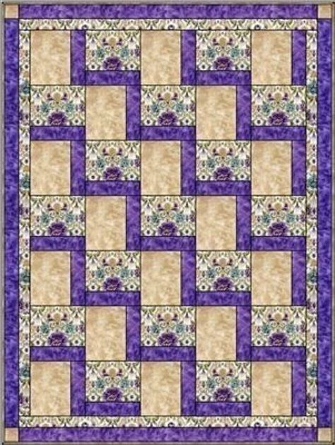 Free printable downloadable 3 yard quilt patterns free. Easy Does It is a collection of 8 brand new 3-yard quilt designs in one full color downloadable book with photos, and easy step by step instruction to make each of the 8 patterns. We also include the instructions for increasing the size to be a Twin or a King/Queen size. 