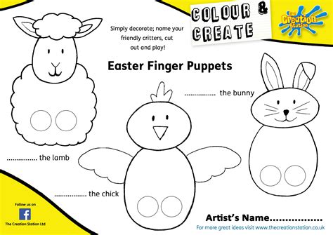 Free printable felt finger puppet templates.  Easter Finger Puppets East...