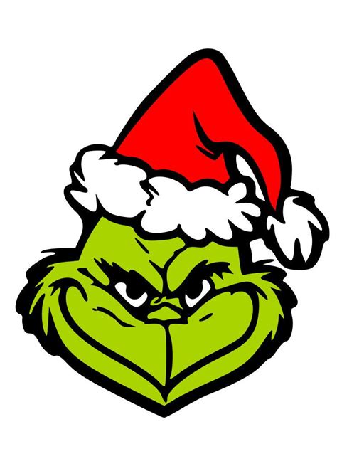 Let’s add some color to our drawing of Grinch’s face! First, use a white crayon for the base and pompom of the santa hat. After that, color the rest of the santa hat with a red crayon. Next, color the Grinch’s eyebrows and nose with a dark green crayon. For the eyes, use yellow and brown crayons. Then, use a light green crayon to shade .... 