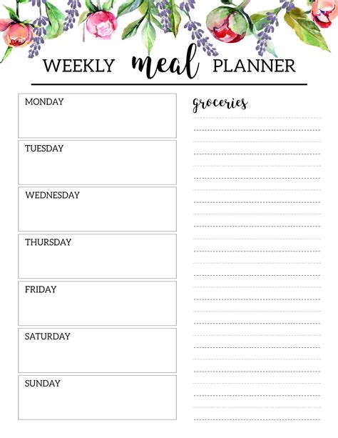 Free printable meal planner. Feb 9, 2024 · Free printable meal planner templates It’s always the same story: when the time comes to cook a meal, we never know what dish to prepare. So at Ziplist, we decided to create a myriad of meal planning templates for you to print for free and easily organize all your menus for the week or even your grocery list. 