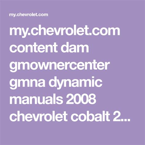 Free repair manual 2008 chevy cobalt. - Minnesota geography unit test study guide.
