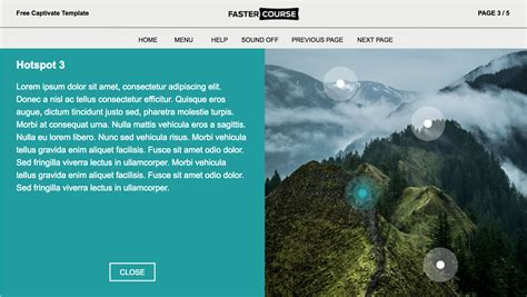 Free responsive captivate course template download from eLearning