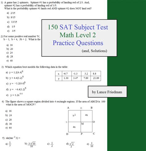 Free sat math level 2 practice test. - Wound care nursing and health survival guides.