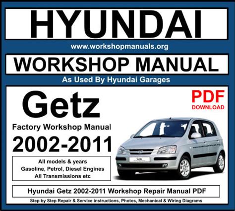 Free service repair manual hyundai getz. - Komatsu wa500 3 wheel loader service repair manual 50001 and up.