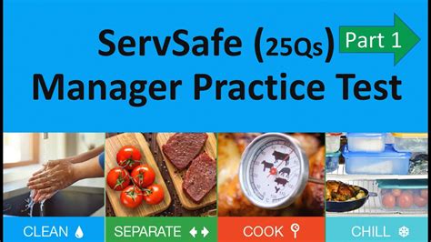 Free servsafe manager practice test. The ServSafe Food Manager Certification exam has a total of 90 multiple-choice questions, ten of which are included strictly for research-oriented purposes. A total of 60 (out of 80 questions) must be answered correctly to pass – this translates to a score of 75%. ... It is also helpful to take an online free practice test to determine your ... 