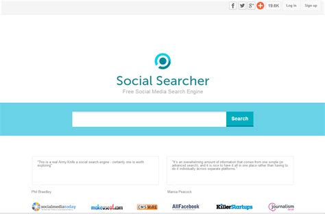  Search Social Media Profiles by Email. Turn to Radaris to find any social media account via a comprehensive social profile search. The social searcher tool is ideal for finding any social media account in Facebook, Linkedin, Twitter, etc by email. Radaris will help you find social media accounts of friends, relatives or lost contacts hassle-free. .