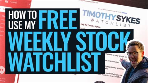 Free stock watch list. Watch stocks of interest and keep tabs on your portfolio with custom watchlists Get expert insights & follow movement in the market Explore industry trends with premade watchlists 