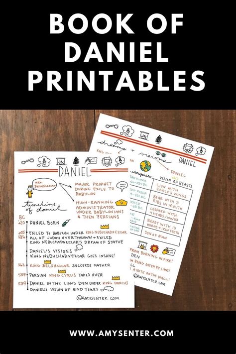 Free study guide for the book of daniel.  Click on each link to pull up a PDF file that...