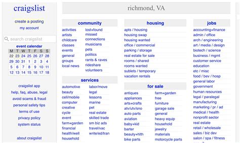 RICHMOND VIRGINIA CLASSIFIEDS, ESTATE SALES & YARD SALES. You may post your local service, product, estate sale or yard sale once then you can "bump: it after that, but YOU MUST DELETE ONCE IT'S SOLD OR ….