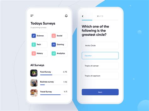 Free survey app. By using a simple layout and survey design, you can convince more people to participate in your surveys. To enable this, forms.app offers you great school survey templates with professional-looking designs, ready-to-use free themes, and advanced customization options for your survey. Thanks to its drag and drop feature, you can arrange the ... 