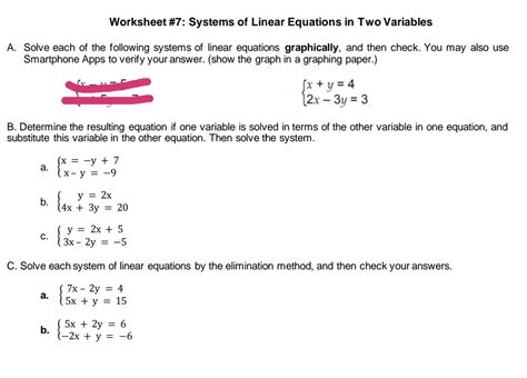 Free systems of equations worksheet with answers, Download Free systems