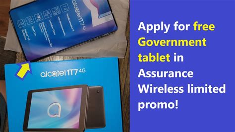 To apply for a free government tablet from Assurance Wireless, follow these steps: Visit the Assurance Wireless website and click on “Free Phone” or “Free Tablet” to begin the application process. Enter your zip code to check if Assurance Wireless is available in your area. Provide your personal information, including your name, address .... 