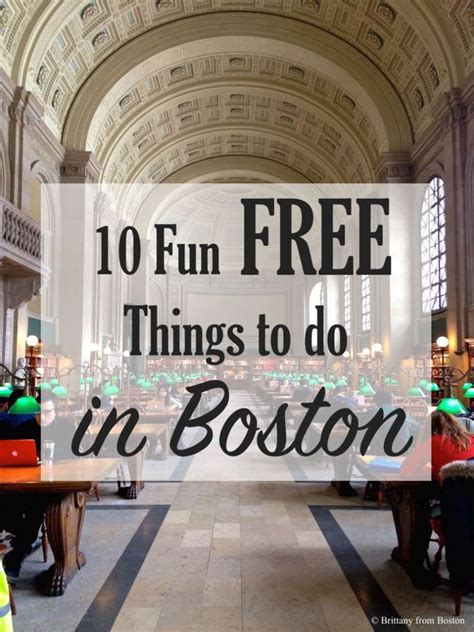 Free things to do in boston. There's something for everyone in Boston. Whether you're visiting for our storied history, star-studded live entertainment, renowned museums, eclectic food scene, or endless family fun, you'll agree that vacations in Boston Never Get Old!. Read on our list of the 50 best things to do in Boston. 1. Start your trip to … 