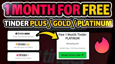 Free tinder. Nov 9, 2023 ... Unlock the full potential of your Tinder experience with our ultimate guide on how to get Tinder Gold for FREE! In this video, we'll walk ... 