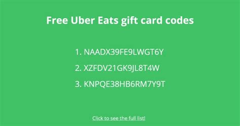 Free ubereats gift card. Things To Know About Free ubereats gift card. 