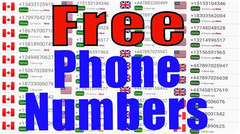 Free united states phone number. 