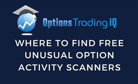 Free unusual option activity scanner. Things To Know About Free unusual option activity scanner. 