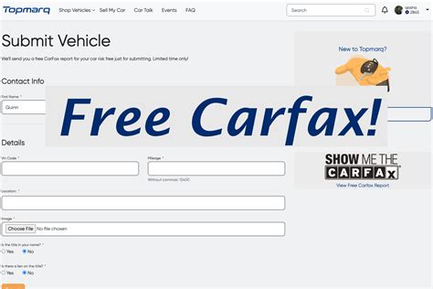 Free vin report carfax. Mar 21, 2023 ... A free CARFAX vehicle report will also tell you the ownership history of the car, including the number of previous owners, the length of each ... 