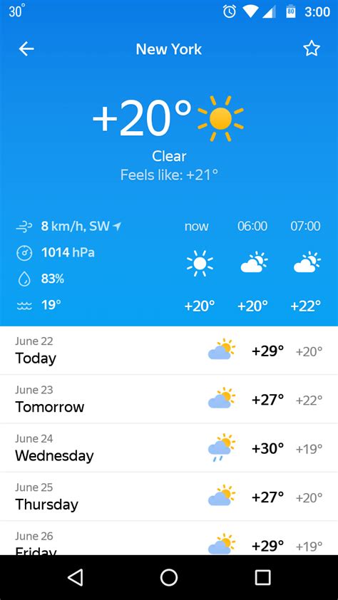 Free weather applications for android. AccuWeather (free) AccuWeather gets high marks for its simplicity and comprehensiveness. The app features a MinuteCast, which gives you a minute-by-minute rundown of weather conditions up to... 