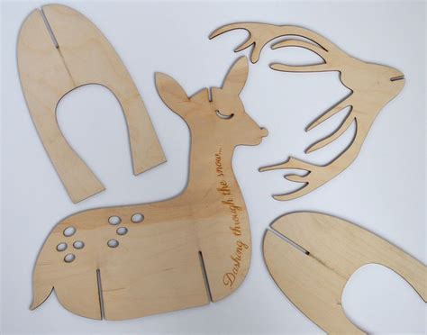 Christmas Deer Laser SVG Cutting Template / Wooden Reindeer DXF Cnc files / Glowforge Digital Download 126 (2.5k) Sale Price $2.22 $ 2.22 $ 4.46 Original Price $4.46 ... Wood reindeer, laser cut, free standing, painted for Christmas decor (5k) $ 6.00. Add to Favorites .... 