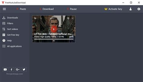 FreeGrabApp Free Youtube Download Premium 5.0.5.1230 With Crack 