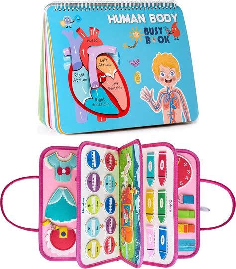 Freebear Busy Board, Toddler Travel Toys, Quiet Book, …