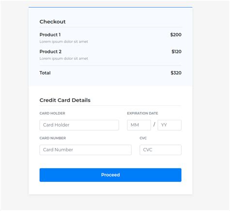 Freebie 2 Beautiful Checkout Forms With Bootstrap 4 Tutorialzine