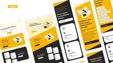 Freebie Interactive Website & Mobile Responsive Designs Figma