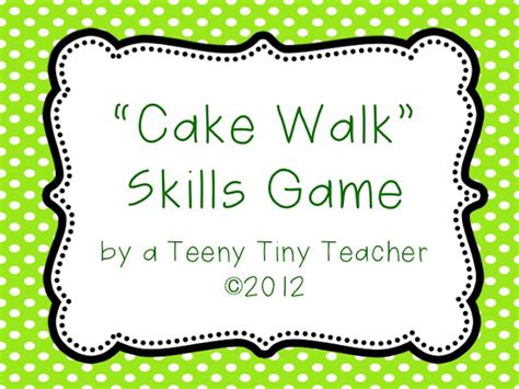 Freebielicious Cake Walk Game