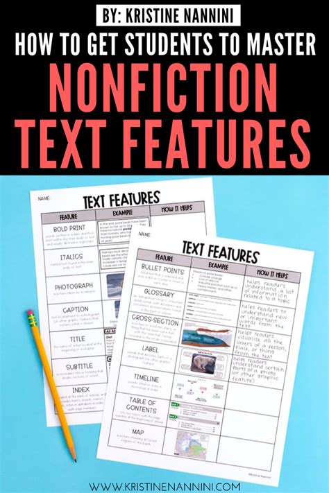 Freebies To Help Students Master Nonfiction Text Features