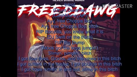 Freeddawg lyrics. NBA YoungBoy - FREEDDAWG (Lyrics) Dope Goddess. 225K subscribers. Subscribe. 4.1M views 4 years ago. Lyrics: [Intro] Drum Dummie ...more. ...more. … 