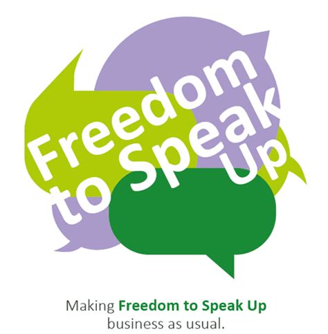 Freedom to speak up