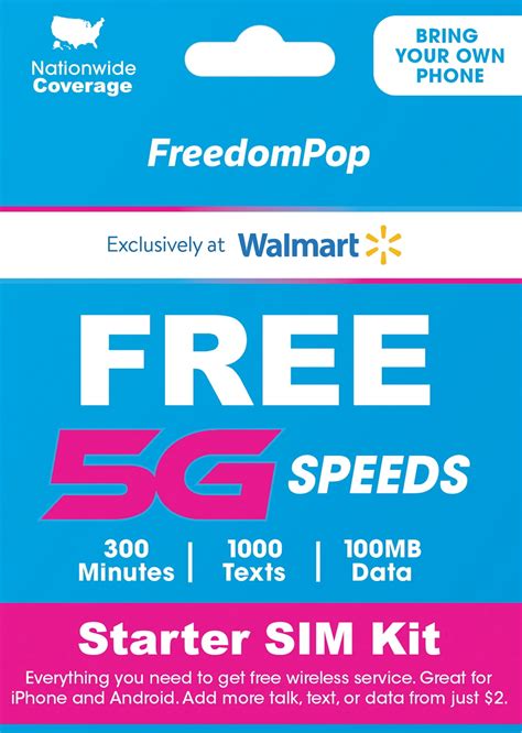 Order online and receive our easy-to-use SIM card starter kit in the mail. FreedomPop's Basic Plan includes 100 minutes, 100 text messages, and 100MBs of high-speed data every month for free. If you qualify for the ACP program (sponsored by the FCC) you'll get unlimited calling, unlimited text, and 10GBs of high-speed data from FreedomPop.. 