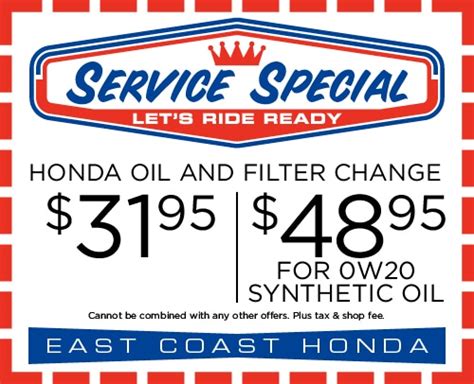The Honda of Freehold service staff will also advise you on any developing problems with your car, truck, or SUV so future breakdowns can be prevented. Spend over $500 on service and get 10%.... 