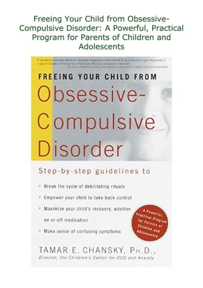 Freeing Your Child From Obsessive Compulsive Disorder Pdf