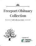 Freeport press obituaries.  The Freeport Obituary Collection comprises newspap...