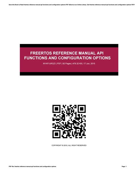 Freertos reference manual api functions and configuration options. - Atlas copco gae 90 compressor manual.