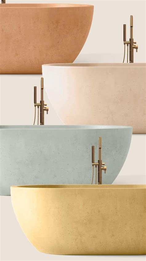 Freestanding bath on concrete floor.  From luxurious roll-top INSTRUCTIONS Installa...