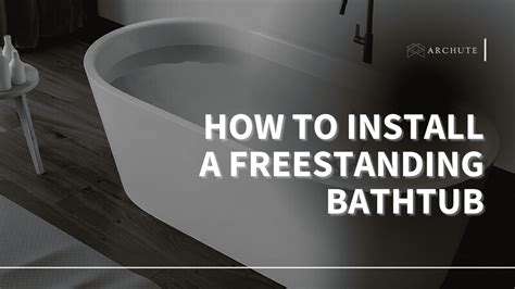 Freestanding bathtub installation diagram.  This bath is designed for D...