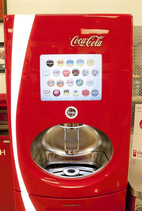 Freestyle coke machine. The new-fangled touchscreen gizmo has more in common with medical devices than with traditional soda fountains. 